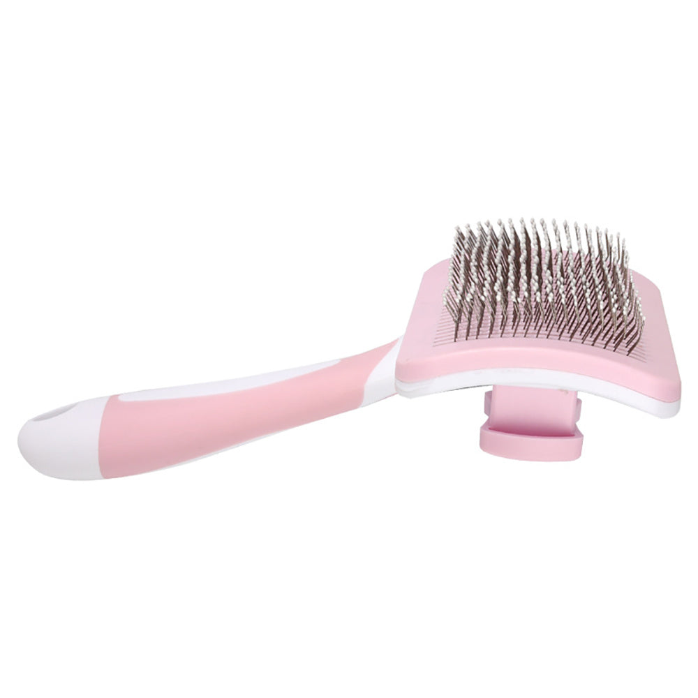 Self Cleaning Slicker Brush For Dogs, Cats Pets-One Click Cleaning